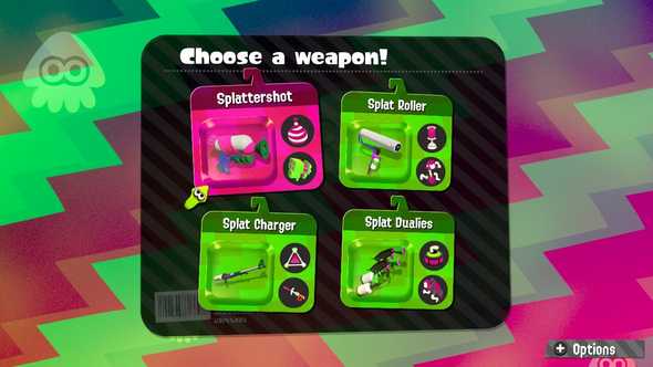 Splatoon 2 Beta weapons